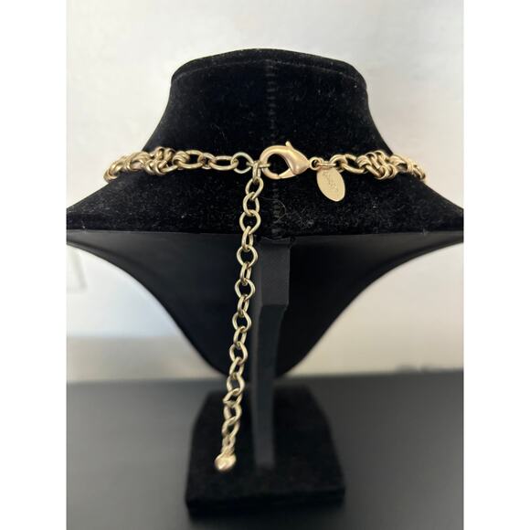 Vintage Chicos Statement Necklace Gold tone - Picture 2 of 2